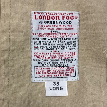 中古◆ロンドンフォグ バルカラーコート 70年代 ベージュ メンズ サイズ 38 LONDON FOG 【AFA10】