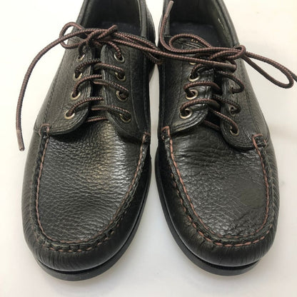 ジーエイチバス モカシンシューズ グレインレザー ブラック サイズUK7 メンズ G.H.BASS 約26.0cm【PTM1】