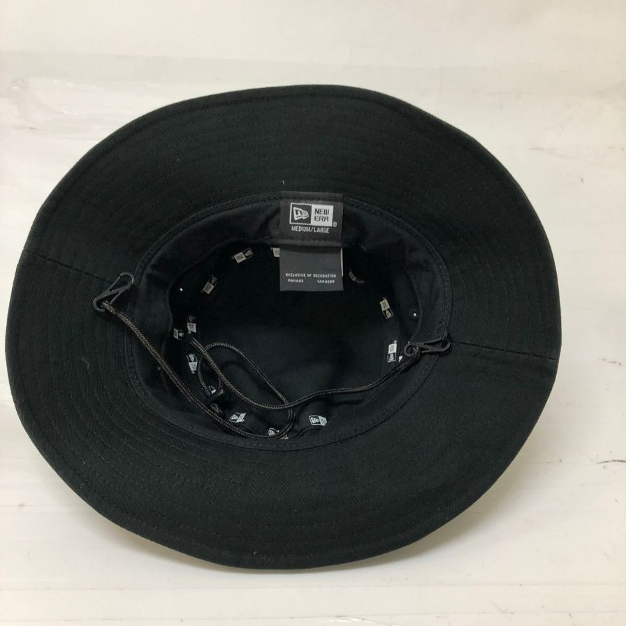 ニューエラ サファリハット ブラック サイズM〜L NEW ERA【AFI20】【中古】