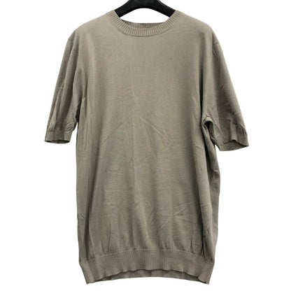 美品◆マーロ コットン 半袖 ニット トップス イタリア製 メンズ ザイズ52 グレー系 malo 【AFB46】