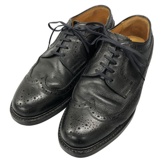 リーガル レザーシューズ ウイングチップ  シボレザー  サイズ24 ブラック REGAL 約24.0cm【AFC46】