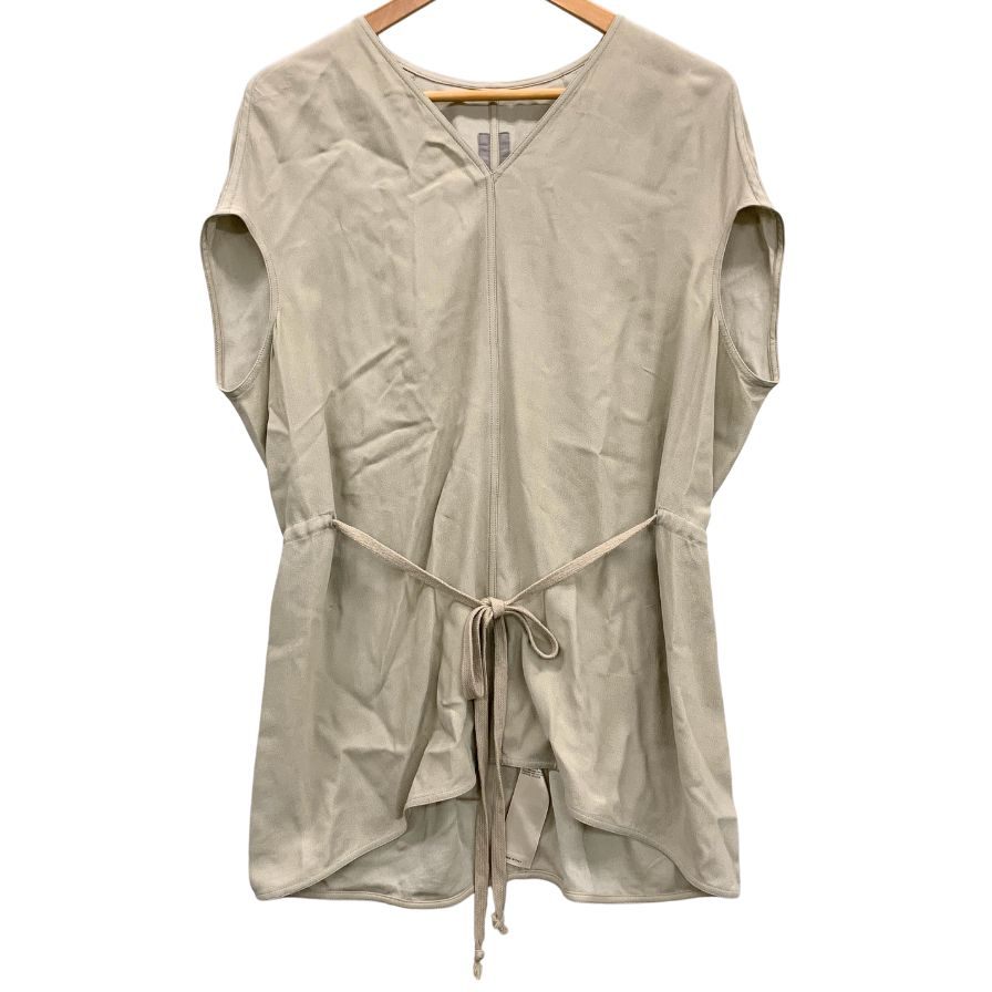 美品◆リックオウエンス ギャザーウエスト チュニック RP20S1116-Y サイズ40 ベージュ レディース Rick Owens 【AFB1】
