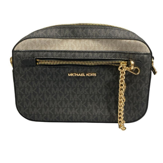 マイケルコース ショルダーバッグ クロスボディ シグネチャー 総柄 ホワイト ベージュ MICHAEL KORS【AFE11】