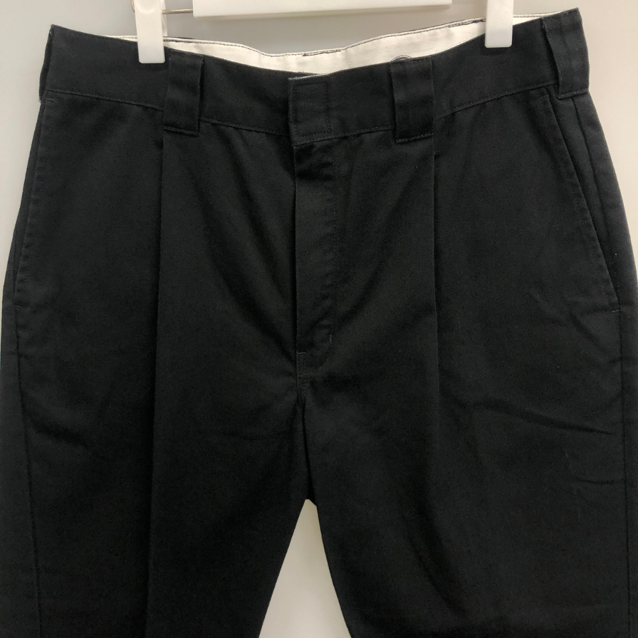 クーティー×ディッキーズ チノパン 1タックトラウザー コットン メンズ ブラック サイズL COOTIE × DICKIES 【AFB12】
