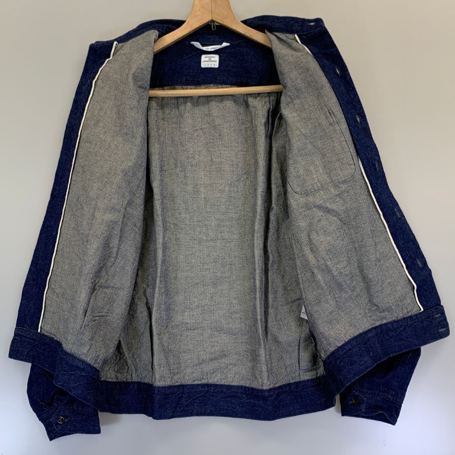 美品◆ネセサリー オア アンネセサリー カバーオール デニム メンズ サイズ3 ブルー系 NECESSARY or UNNECESSARY 【AFB25】