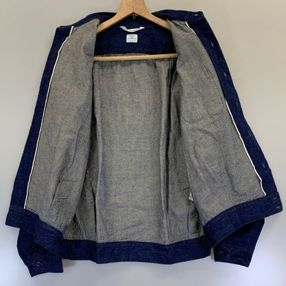 美品◆ネセサリー オア アンネセサリー カバーオール デニム メンズ サイズ3 ブルー系 NECESSARY or UNNECESSARY 【AFB25】