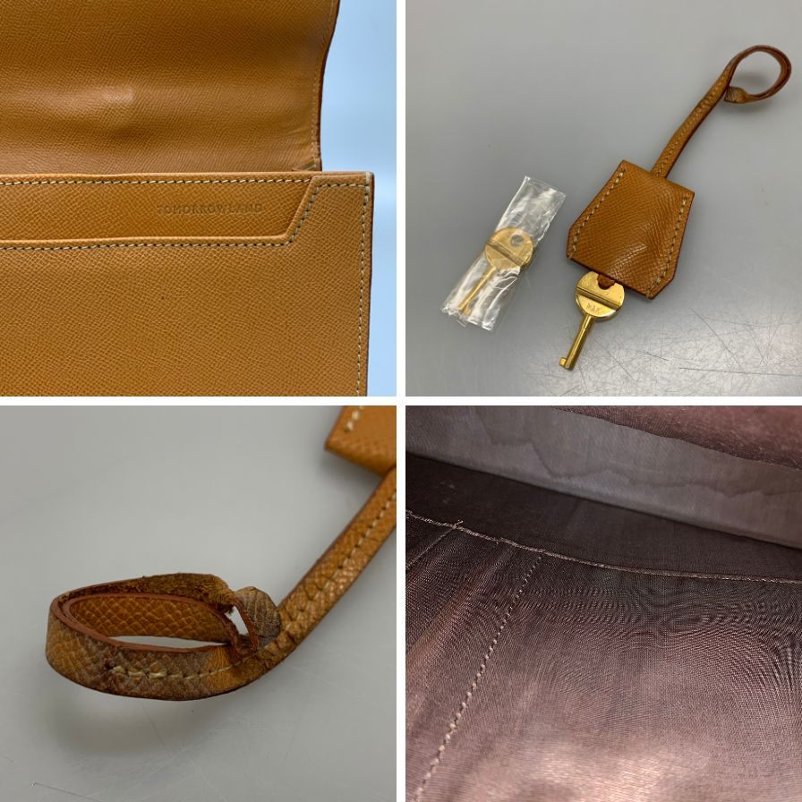 トゥモローランド レザー ブリーフバッグ ビジネスバッグ メンズ ブラウン TOMORROWLAND【AFE9】