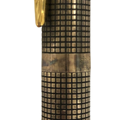 パーカー 万年筆 スターリングシルバー シズレ ペン先14K 格子柄 PARKER【AFI4】