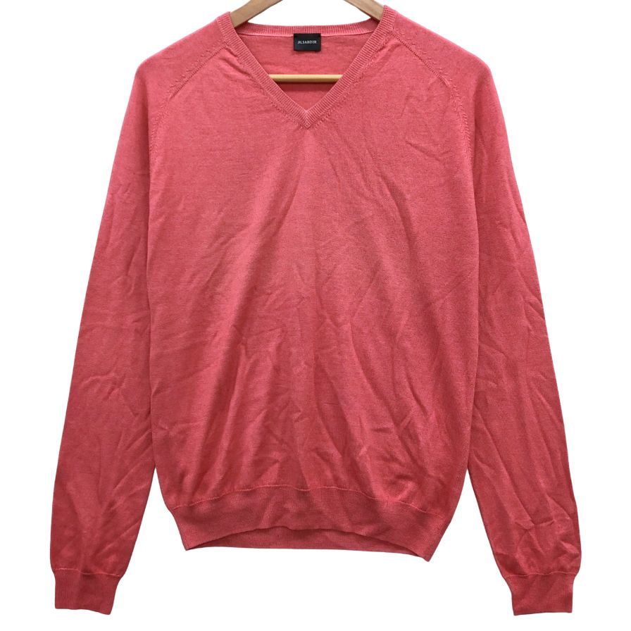 中古◆ジルサンダー セーター カシミヤ  Vネック レディース サイズ44 ピンク JIL SANDER 【AFB16】