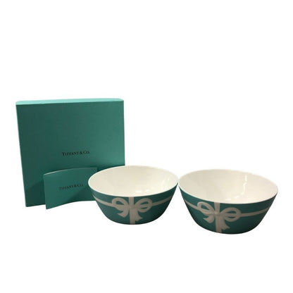 ティファニー ブルーボックス ボウル 2点セット TIFFANY＆Co.【AFI22】【中古】