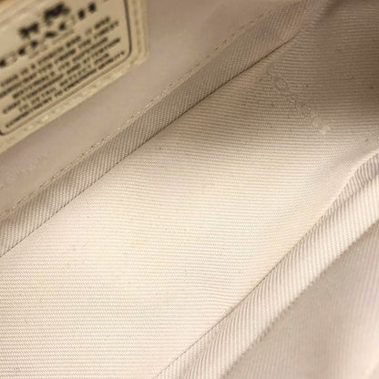 コーチ チェーン ミニ スタッズ ハンドバッグ ポーチ ホワイト COACH【AFE10】