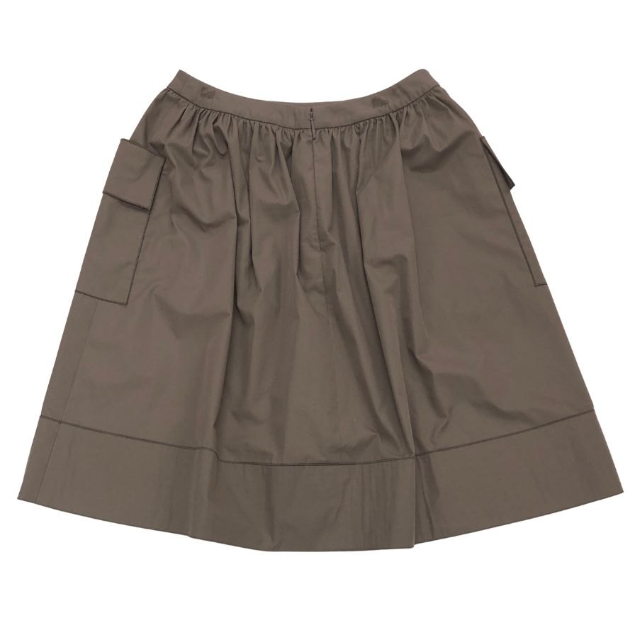 ルネ フレアスカート ミニ ポケット デザイン ブラウン系 レディース サイズ38 Rene【AFB18】