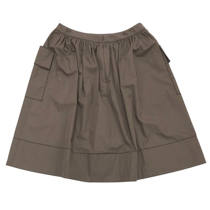 ルネ フレアスカート ミニ ポケット デザイン ブラウン系 レディース サイズ38 Rene【AFB18】