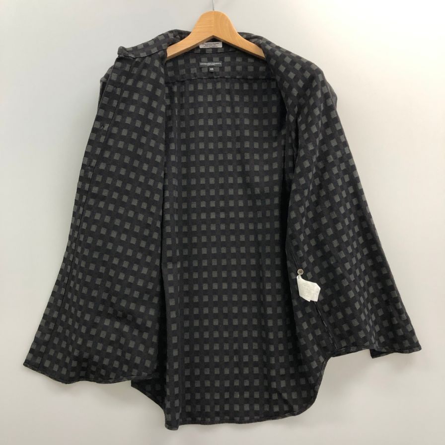 美品◆エンジニアガーメンツ 格子柄 長袖シャツ メンズ サイズXS ブラック ENGINEERED GARMENTS 【AFB26】