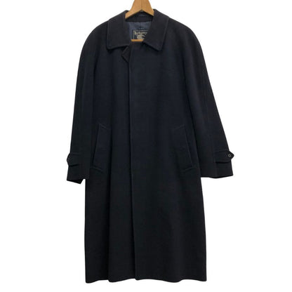 中古◆バーバリー バルカラーコート 90年代 旧タグ ウール×カシミヤ ネイビー メンズ サイズ180  Burberry 【AFF20】