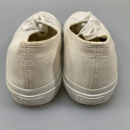 スペルガ スニーカー キャンバス 8764362462 メンズ ホワイト サイズUK6.5 SUPERGA 約25.5cm【AFC41-2】