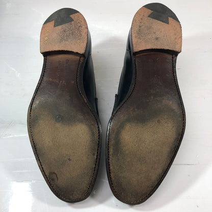 クロケット＆ジョーンズ ROMSEY コインローファー コードバン ネイビー サイズUK6E メンズ Crockett & Jones 約24.5cm【AFD7】