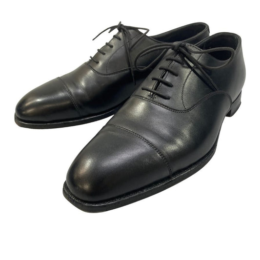 クロケット&ジョーンズ レザーシューズ ストレートチップ オードリー 377ラスト メンズ 6.5E ブラック系 29447 CROCKETT&JONES AUDLEY ビジネスシューズ 約25.5cm【LA】【中古】