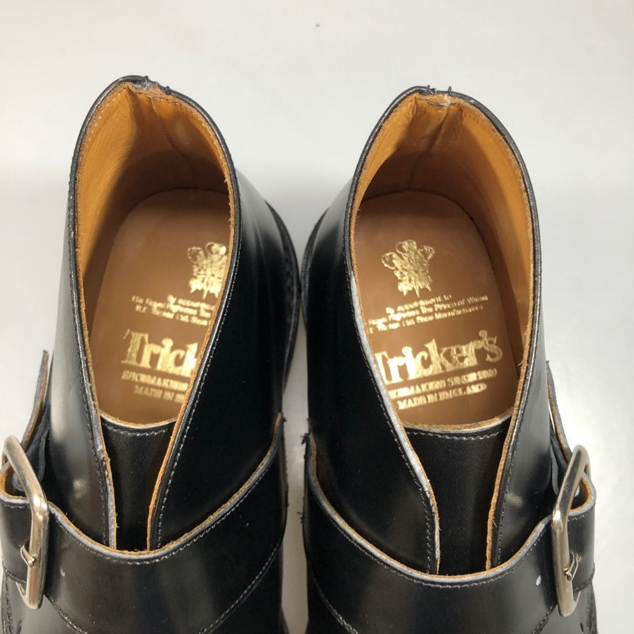 トリッカーズ M7403 シングルモンク メンズ サイズ 7 ハーフ ブラック Tricker’ｓ ビジネスシューズ 約25.5cm【LA】【中古】
