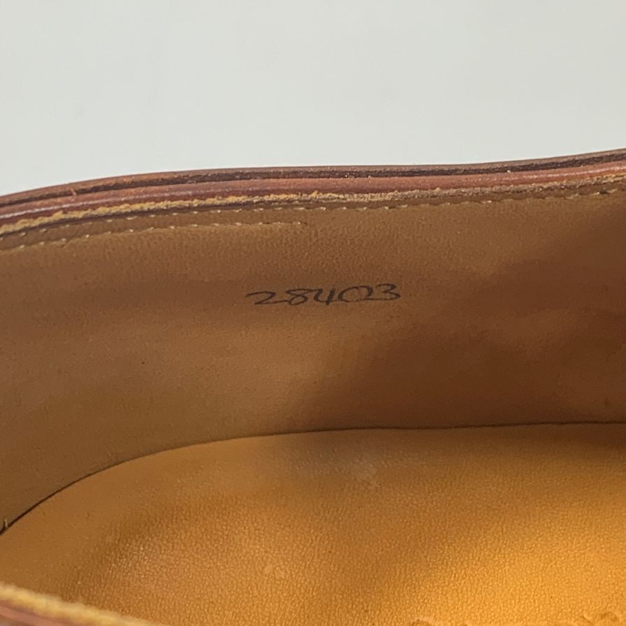 ジョンロブ レザーシューズ プレーントゥ イヤーモデル 2003 サイズUK6.5E ブラウン JOHN LOBB ビジネスシューズ 約24.5cm【LA】【中古】