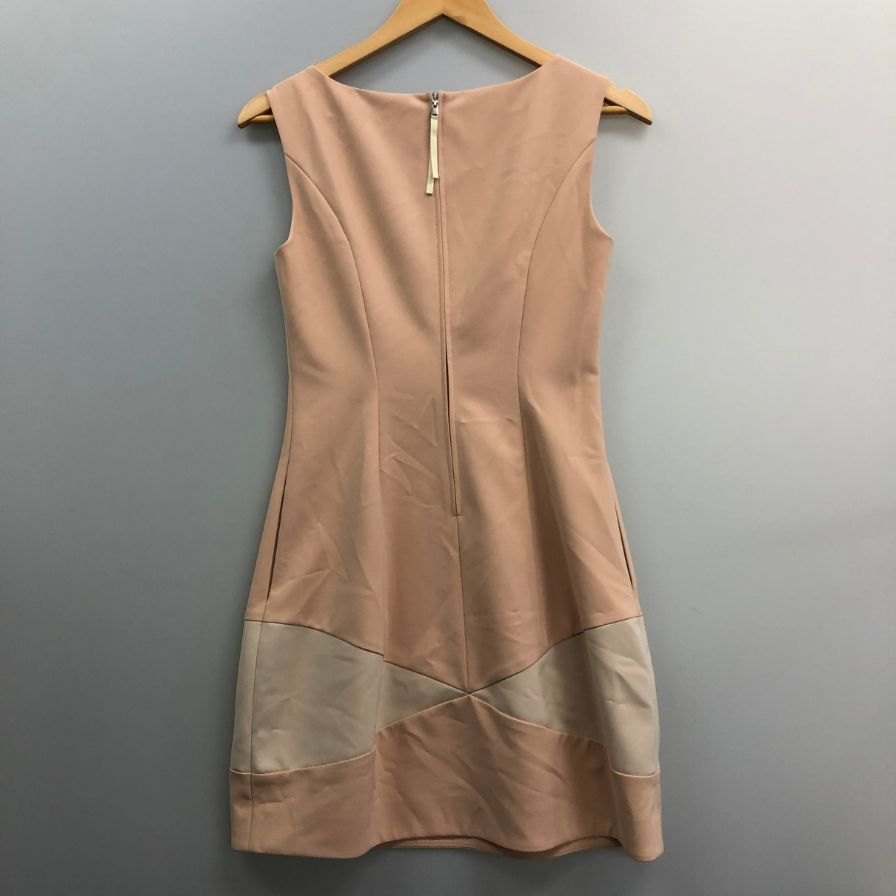 美品◆フォクシ―ニューヨーク  ノースリーブワンピース 31952 ピンク レディース サイズ38 FOXEY NEWYORK 【AFB10】