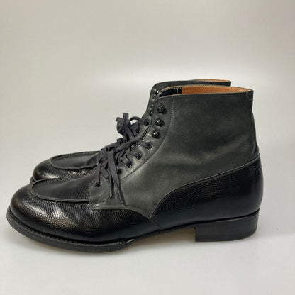 ザ ツー モンキーズ スエードコンビブーツ モカシン ブラック メンズ サイズ US9.5  The 2 Monkeys 約27.5cm【AFC35】