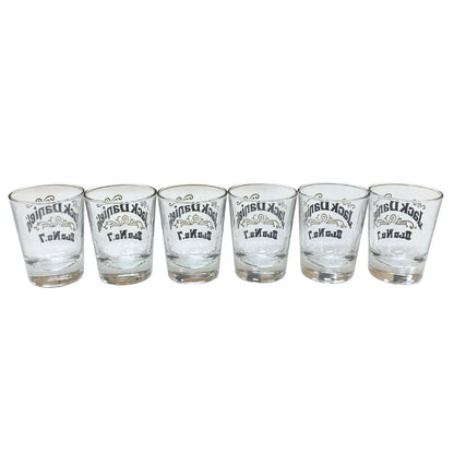 ジャックダニエル OLD No.7 ショットグラス 6個セット JACK DANIEL'S【AFI26】【中古】