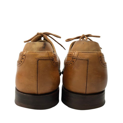 クロケット&ジョーンズ レザーシューズ ドラモンド ウイングチップ ライトブラウン メンズ サイズUK6E CROCKETT&JONES 約25.0cm【AFC8】