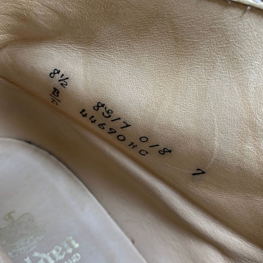 オールデン ジェイクルー別注 44690HC ウイングチップブーツ クロムエクセルレザー メンズ ベージュ サイズUS8.5D alden ブーツ 約26.5cm【LA】【中古】