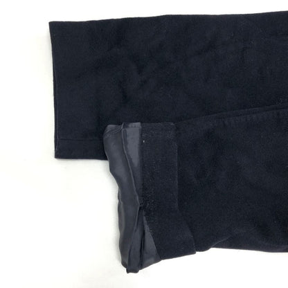 中古◆ヘルノ フード付き ウールロングコート ブラック サイズ44 レディース 裏地スカーフ柄 イタリア製 HERNO 【AFA4】