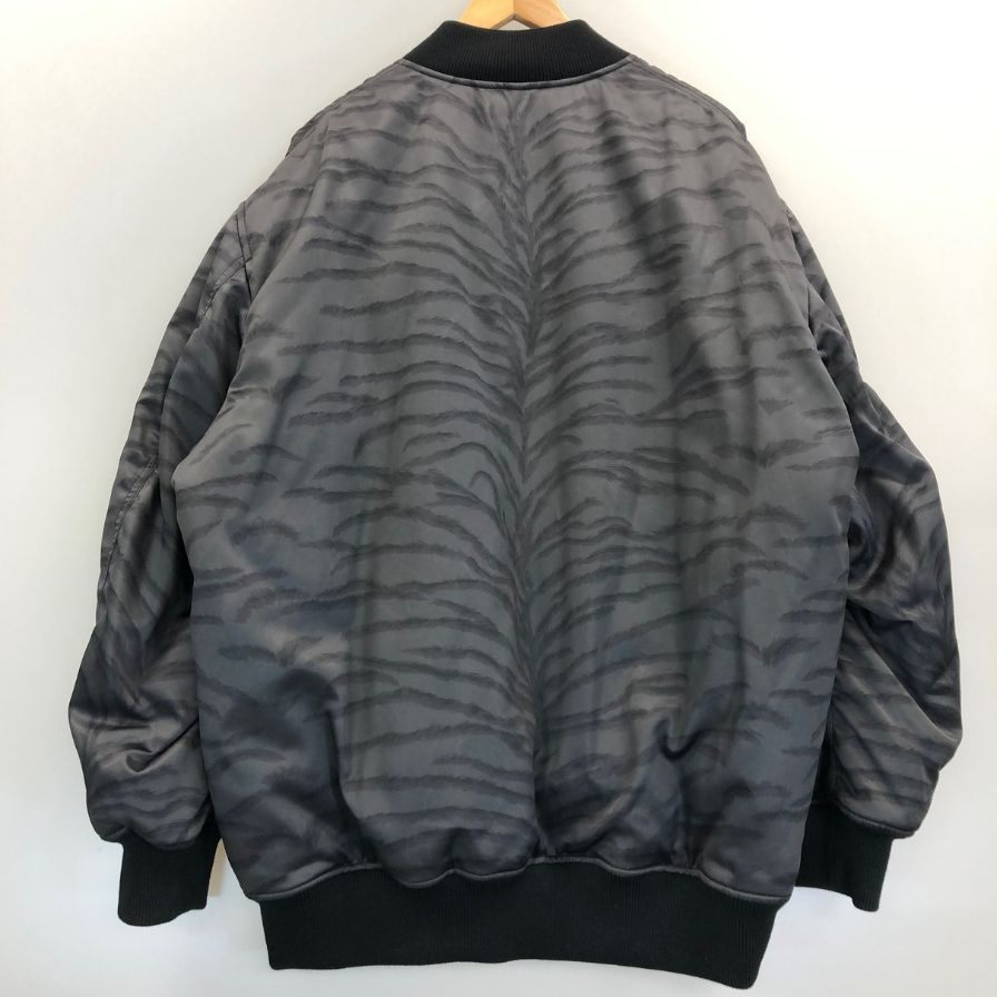 美品◆ステラマッカートニー ボンバージャケット タイガ―プリント グレー系 レディース サイズ42 STELLA McCARTNEY 【AFA9】