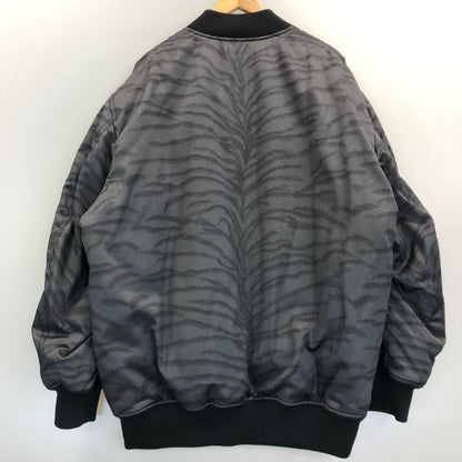 美品◆ステラマッカートニー ボンバージャケット タイガ―プリント グレー系 レディース サイズ42 STELLA McCARTNEY 【AFA9】