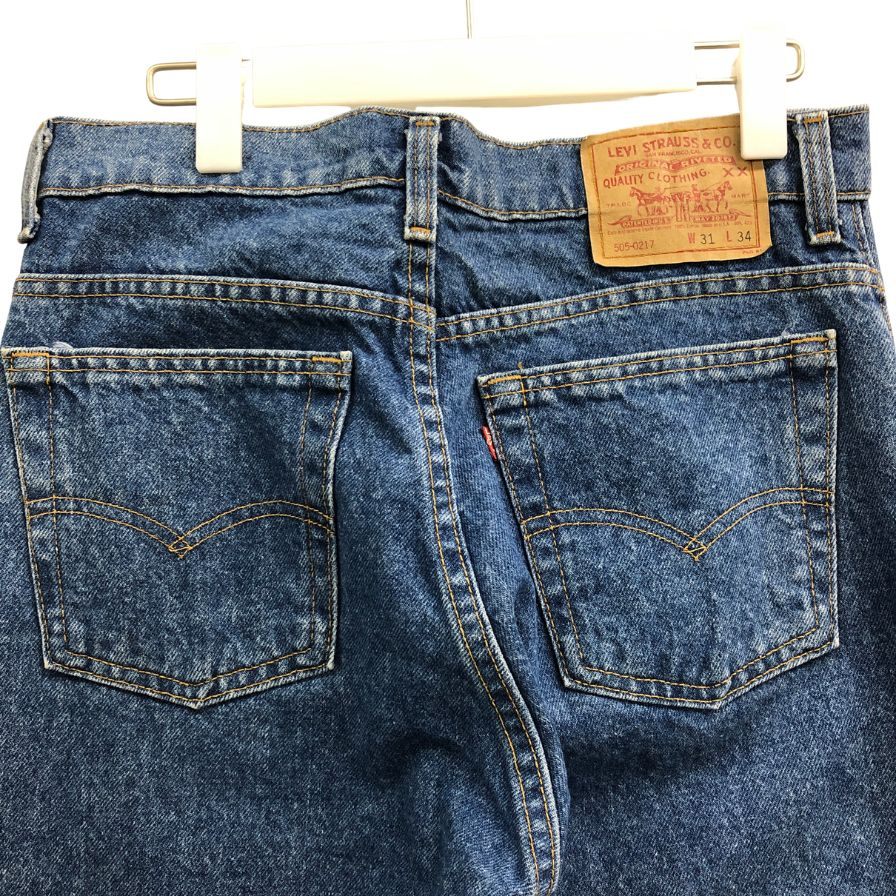 リーバイス デニム 505 90S ボタン裏525 USA製 インディゴ メンズ W31 L34 LEVI’S 【AFA18】
