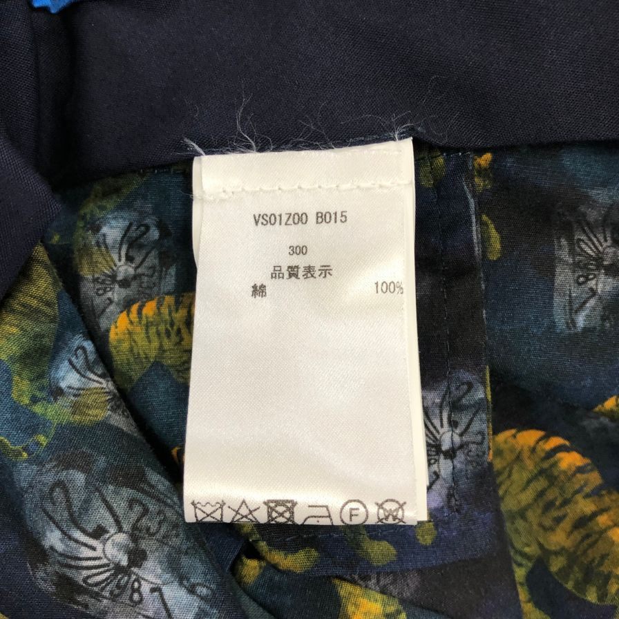 ピーティーゼロウーノ スラックス worn out elegance ブルー系 裏生地花柄 メンズ サイズ50 PT01 【AFB18】