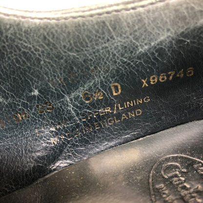 クロケット&ジョーンズ アルバニー  ネイビー スエ－ド サイズUK6.5E Crockett & Jones Albany ビジネスシューズ 約25.0cm【LA】【中古】