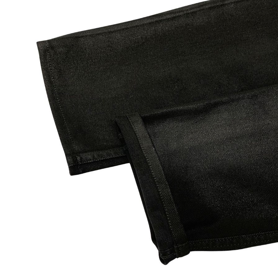 ヘルムートラング パンツ ブラック SIZE 48 HELMUT LANG ヘルムート ラング 初期 COATED BLACK BIKER DENIM
