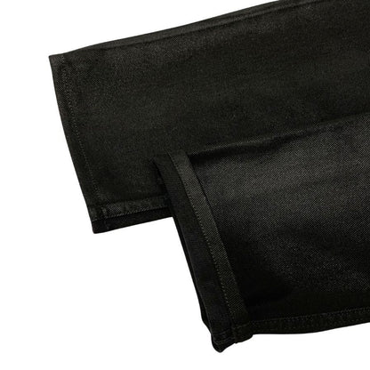 ヘルムートラング 本人期 コーテッド ブラック デニム ブーツカット 裾上げ済 レディース サイズ27 ブラック Helmut Lang 【AFB2】