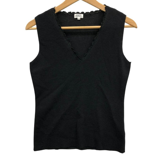 美品◆フォクシー ノースリーブ カットソー ブラック サイズ40 FOXEY 【AFB42】