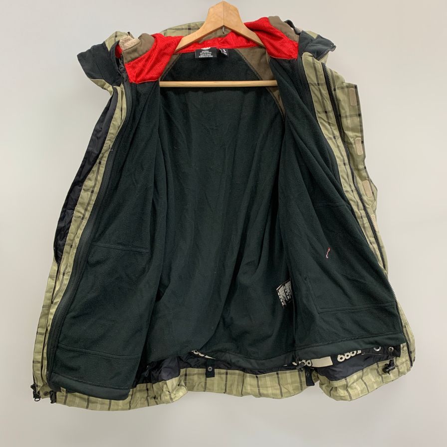 シックスエイトシックス スノボウェア メンズ Lサイズ チェック柄 グレー系 686【AFB51】【中古】