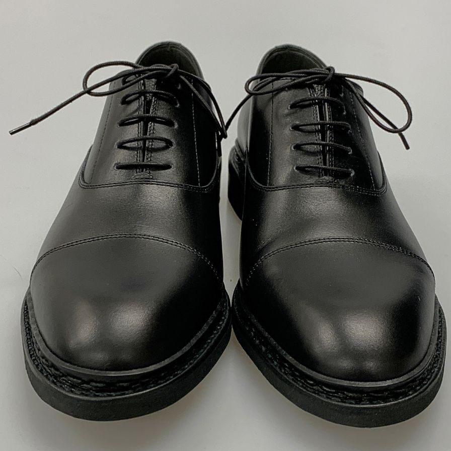 パラブーツ ジョセフ別注 ストレートチップ グレインレザーリスレザーコンビ ブラック サイズUK7 PARABOOT JOSEPH ビジネスシューズ 約25.5cm【LA】【中古】
