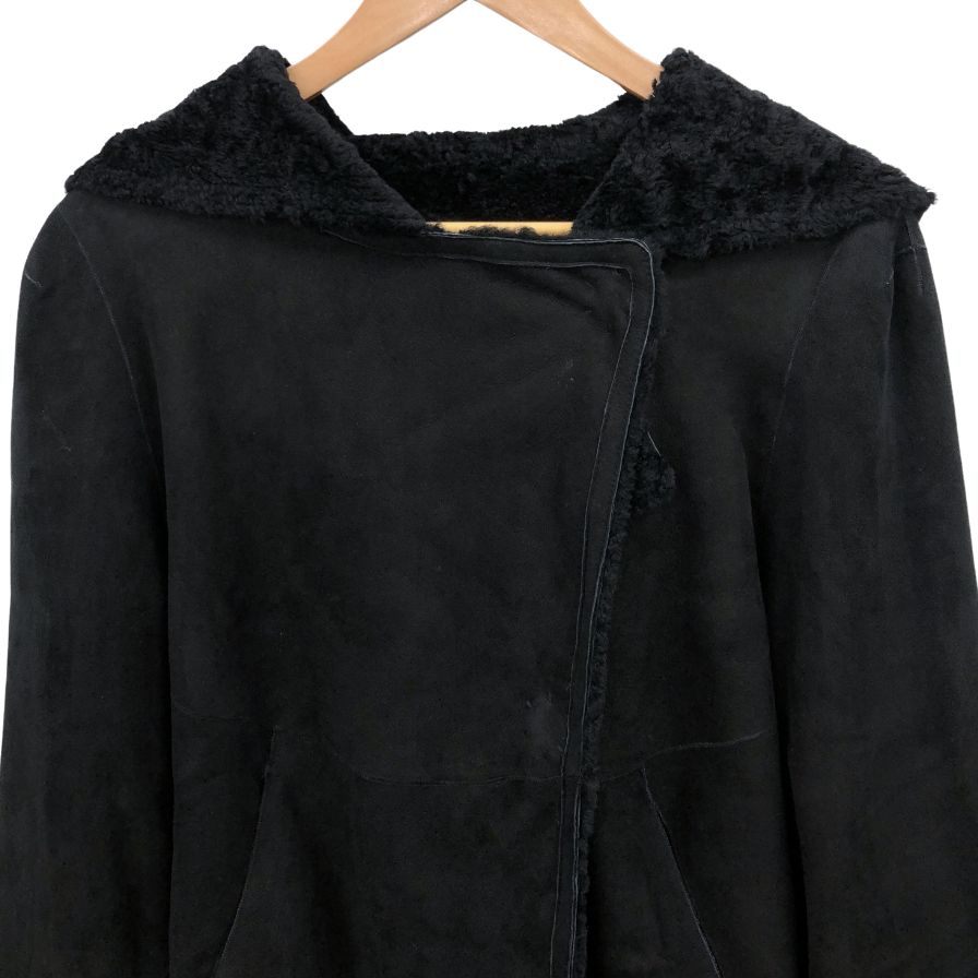 【未使用】ラムレザージャケット ソニアリキエル　40 中古◇ソニアリキエル レザー フーディージャケット ムートン
