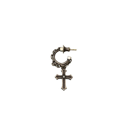 ジャスティンデイビス ピアス クロス シルバー925 メンズ JUSTIN DAVIS