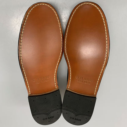 ジーエイチバス ローファー ウィージャンズ ラーソン シボレザー  サイズ9.5 メンズ ブラック G.H.Bass&Co. WEEJUNS LARSON ローファー 約28.0cm【LA】【中古】