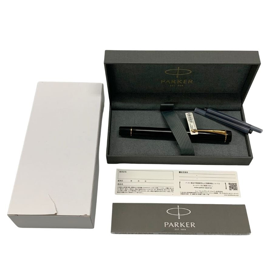 パーカー 万年筆 デュオフォールド クラシック ブラックGT センテニアル ペン先18K 750 ブラック ゴールド PARKER【AFI18-2】
