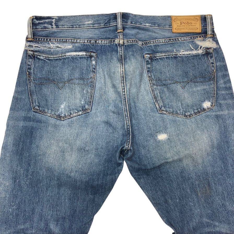 ポロ ラルフローレン ダメージ リペアデニム 710746910001  メンズ W36L32 インディゴ POLO RALPH LAUREN 【AFB36】