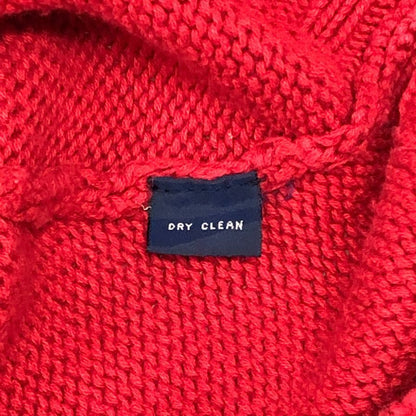 中古◆ポロ ラルフローレン プルオーバーニット ハンドニット レッド メンズ サイズXL POLO RALPH LAUREN 【AFB42】