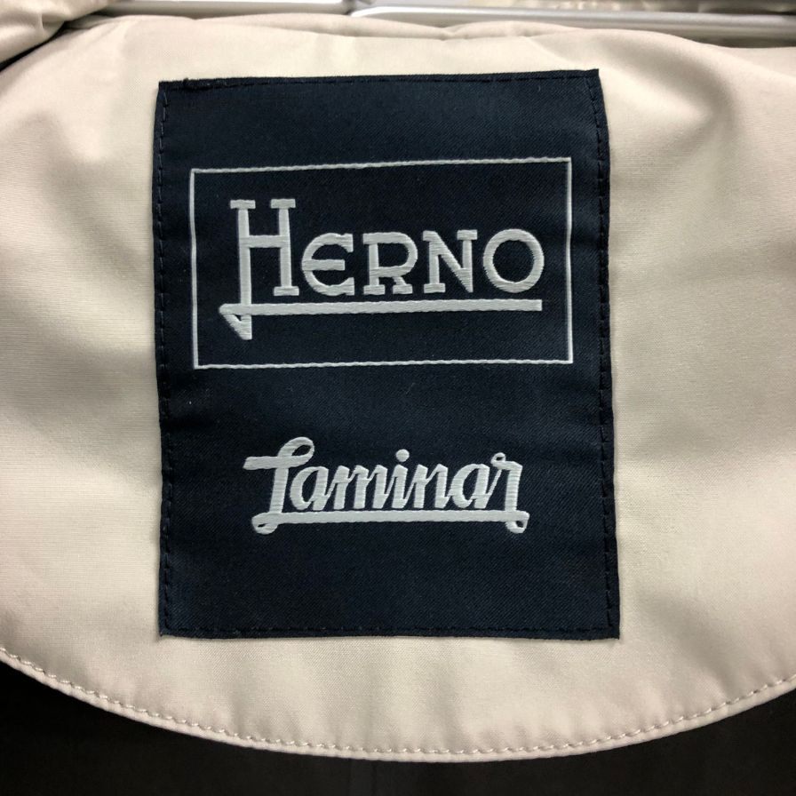 美品◆ヘルノ ラミナー コート IMO010UL-11101-1300 アイボリー  ゴアテックス メンズ サイズ44 Herno 【AFB24】