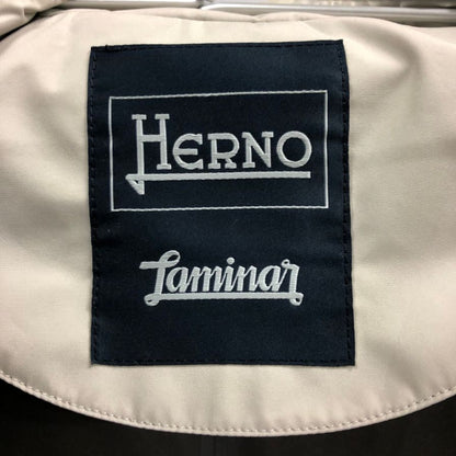美品◆ヘルノ ラミナー コート IMO010UL-11101-1300 アイボリー  ゴアテックス メンズ サイズ44 Herno 【AFB24】