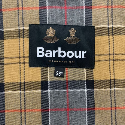 美品◆バブアー コート バーレー 2ワラント グレー ワックスドコットン サイズ38  BARBOUR BURGHLEY 【AFA18】