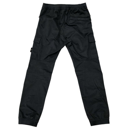 ストーンアイランド カーゴパンツ 791531314 ロゴパッチ コットン ウール ポリウレタン サイズW31 メンズ ブラック STONE ISLAND 【AFB19】